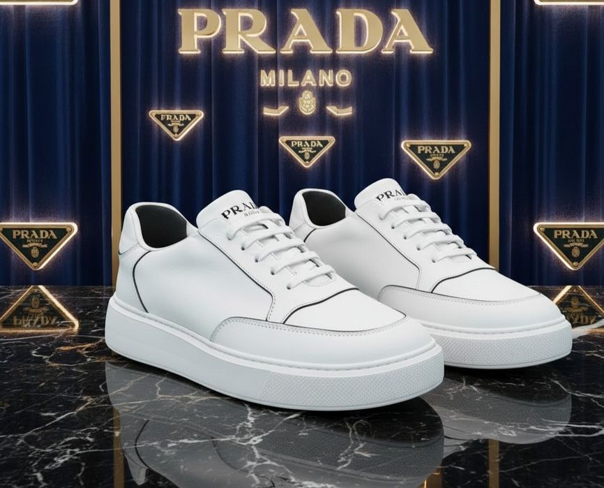 Сост. новых Prada Street Eighty Low Оригинал кроссовки кожа натуральная