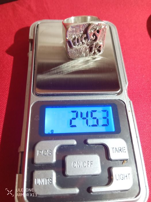 Anel Prata 925 lucky 13