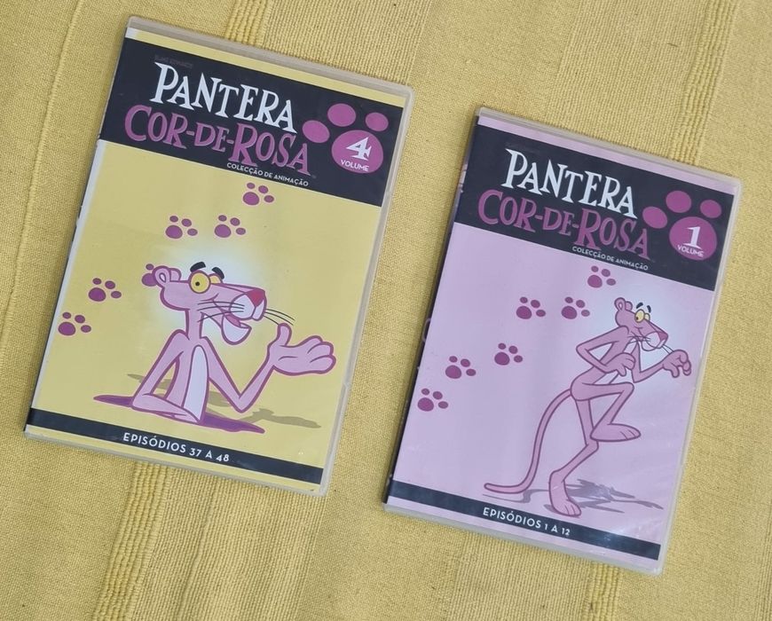 2 DVDS Pantera Cor de Rosa Originais