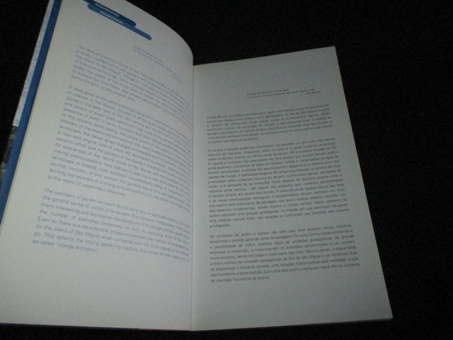 Livro Parques e Jardins dos Açores Azores Parks and Gardens