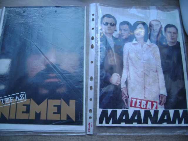 Starocie z PRL Płyty winylowe Zestaw 16 x wycinki z gazet muzycznych 1