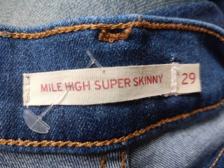 LEVIS STRAUSS  Mile High Super SKINNY Stretch roz 29x30 Nowe