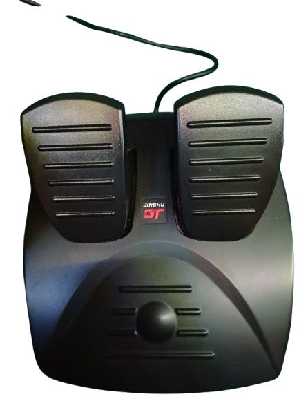 Volante Gaming Jinshu GT + Pedais - Multi-Plataforma (PC/Playstation/X