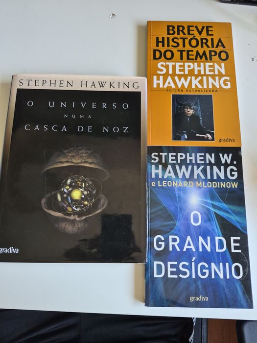 Lote de livros de Stephen Hawking