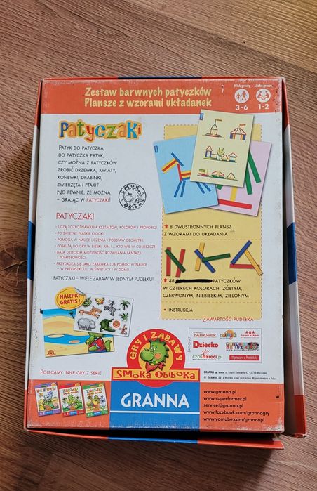 Gra dla dzieci Patyczaki Granna
