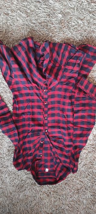 Tunika sukienka w kratę S 36 Rosienne