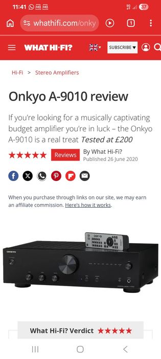 Amplificador Onkyo A-9010