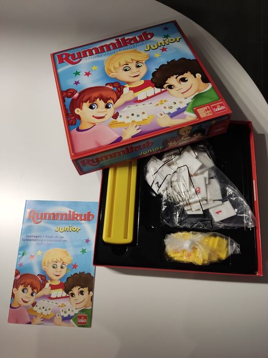 Jogo de tabuleiro Rummikub Junior para crianças dos 4 aos 10 anos