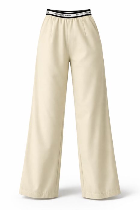 Штани бежеві прямого крою