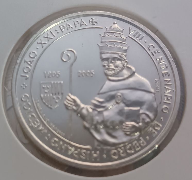 2005 - Portugal - 5 euros - Papa João XXI - Prata
Prata