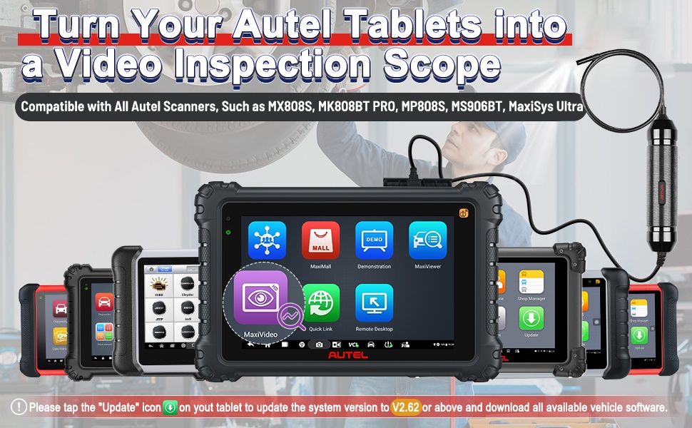Endoscópio Autel MV108S / MV105S Câmera de inspeção 

Autel MaxiVideo