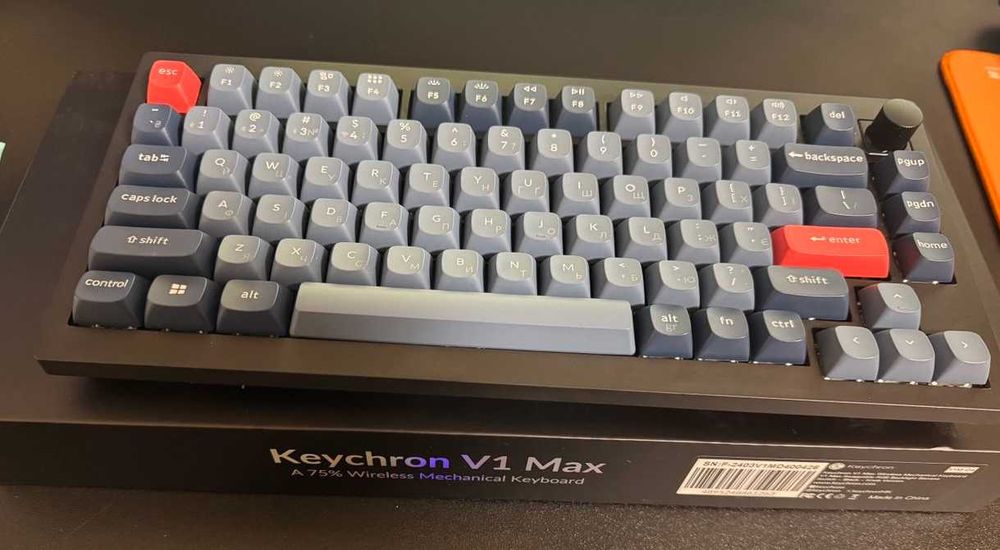 Клавиатура Keychron V1 Max 84 (Jupiter Banana Knob)