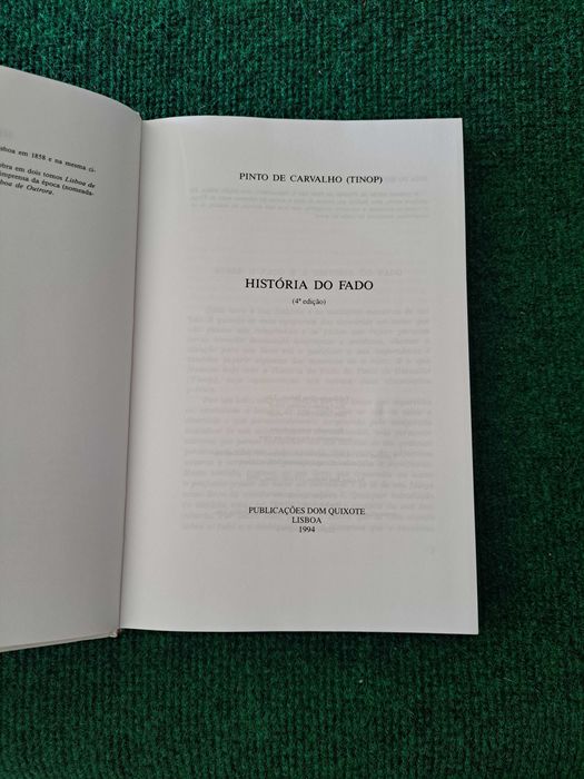 História do Fado - Pinto de Carvalho (Tinop)