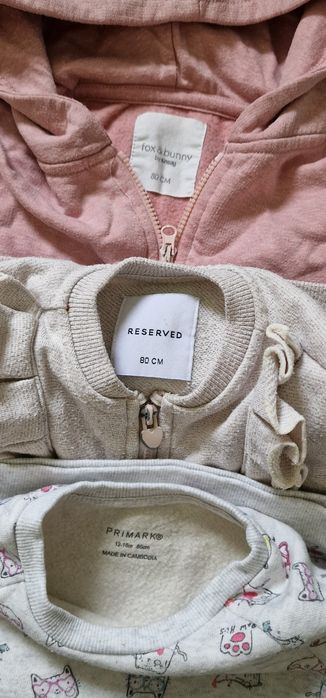 Komplet bluz rozm. 80 Sinsay Reserved Primark