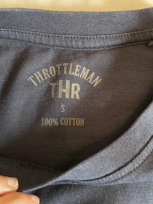 T-shirt azul escuro homem xs throttleman