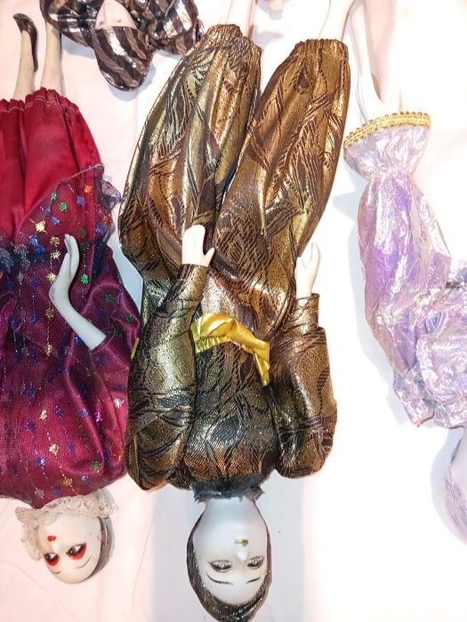 Conjunto de 6 Bonecos Decorativos de Veneza