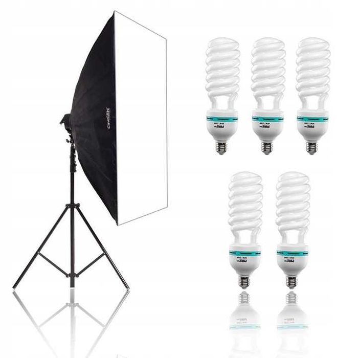 Набор постоянного света,софтбокс 60/90 на 5 ламп+лампы 45W-5шт