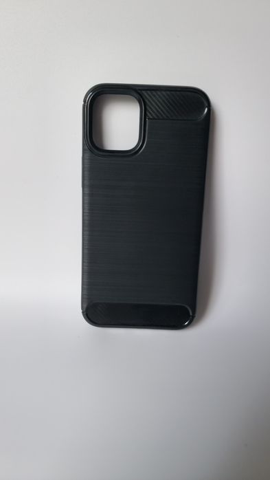 Etui do iPhone 12 Mini + szkło carbon PLECKI czarny Wzmocniona konstru