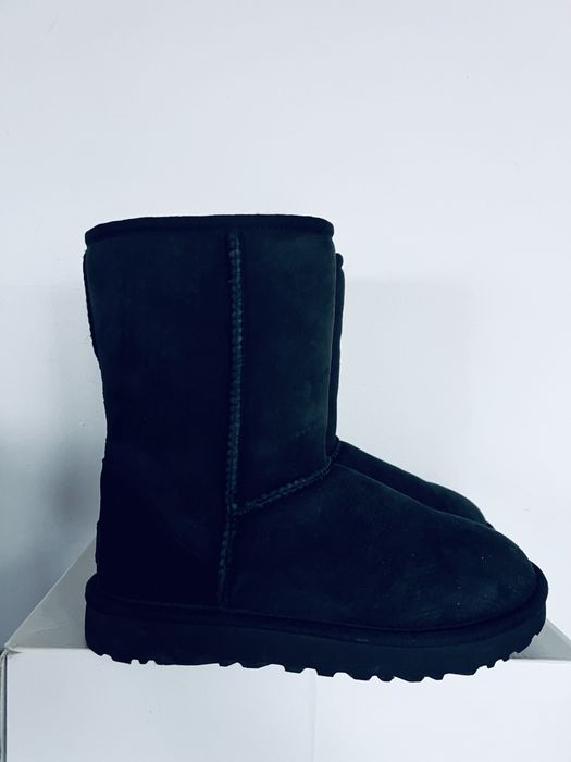 UGG kozaki czarne śniegowce 36 skóra kożuch