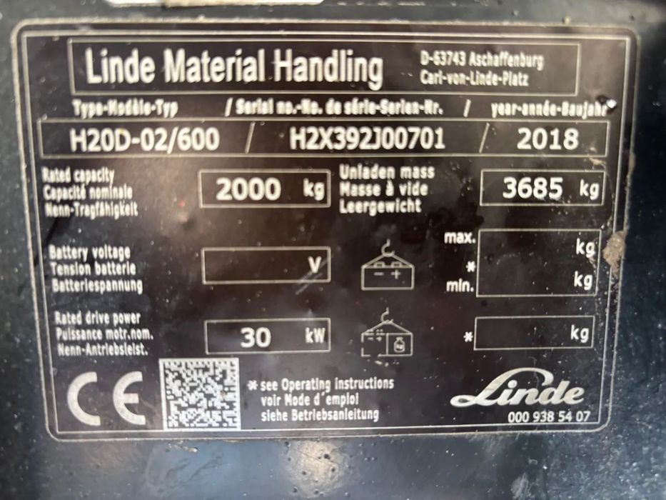 Навантажувач дизельний Linde H20D -2018