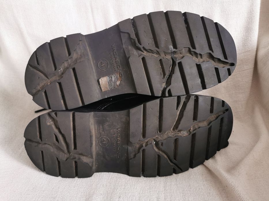 Vagabond Jeff skórzane glany trzewiki botki chunky boots 41