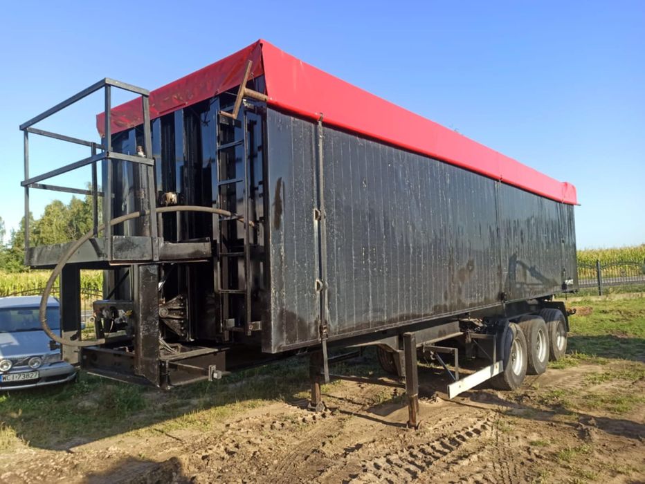 Naczepa wywrotka Schmitz 52m3 Hamulce tarczowe Nowa plandeka Klapodrzw