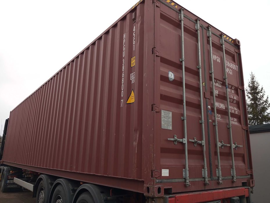 Kontener morski jak nowy magazyn 40'HC 12m podwyższany 2,9m super stan