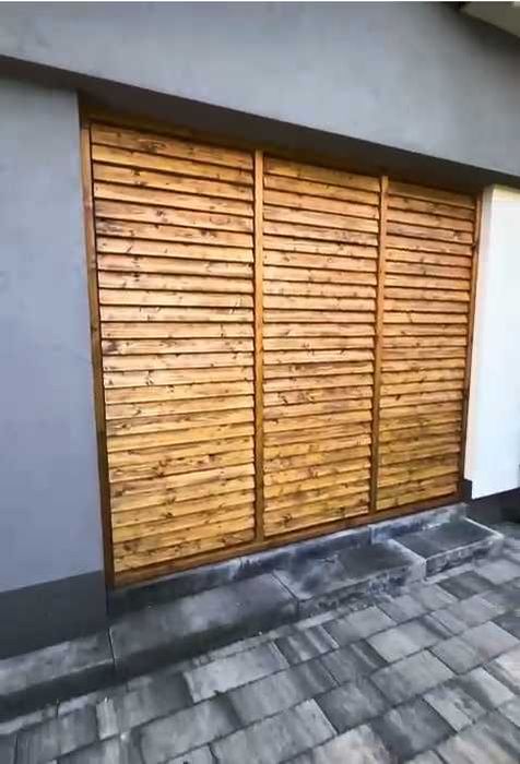 Żaluzje ogrodowe drewniane Shutters – panel na taras