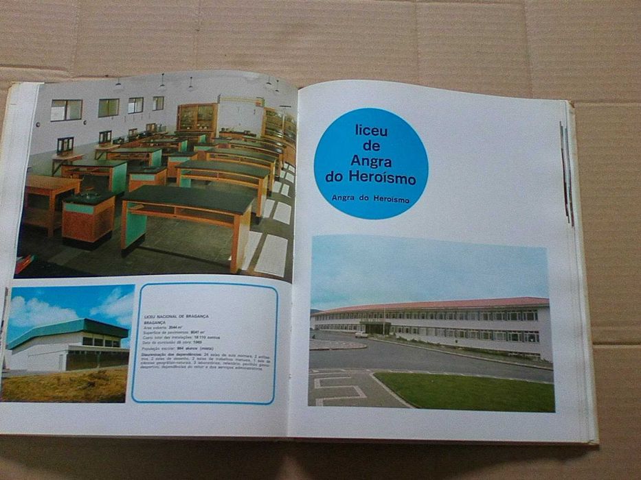 Novas instalações para o ensino construídas entre 1968 e 1972