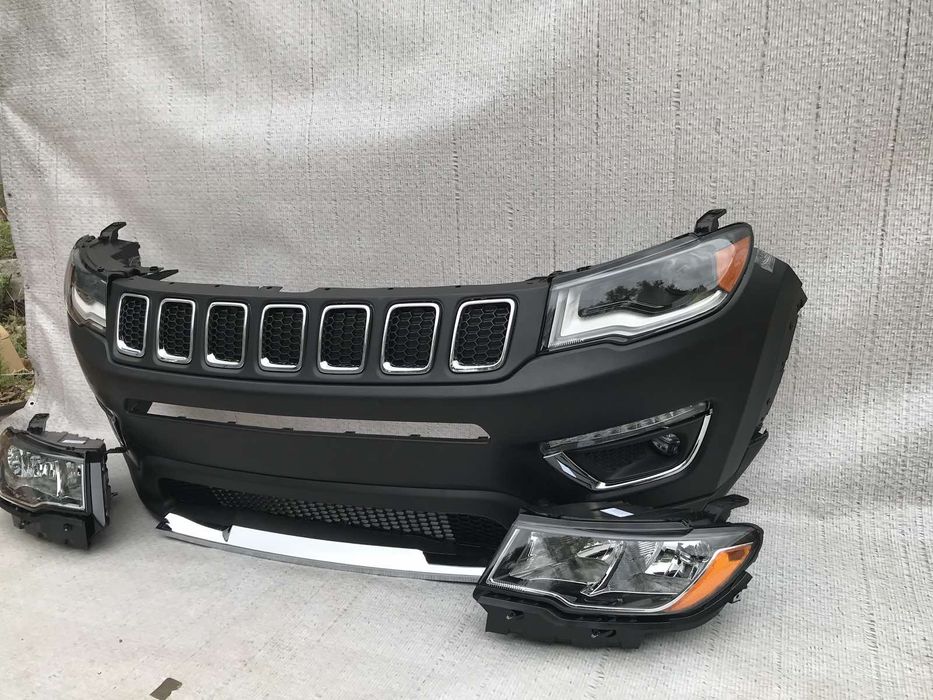 Бампер Jeep Compass фары джип компас 2017 55112714AG
