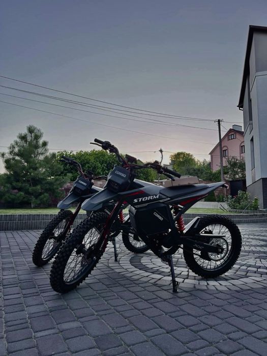 Пітбайк електричний Corso Storm E-3000 Rally SM-42506 - Гарантія 12 місяців, двигун 2999W, акумулятор літієвий 72V27AH