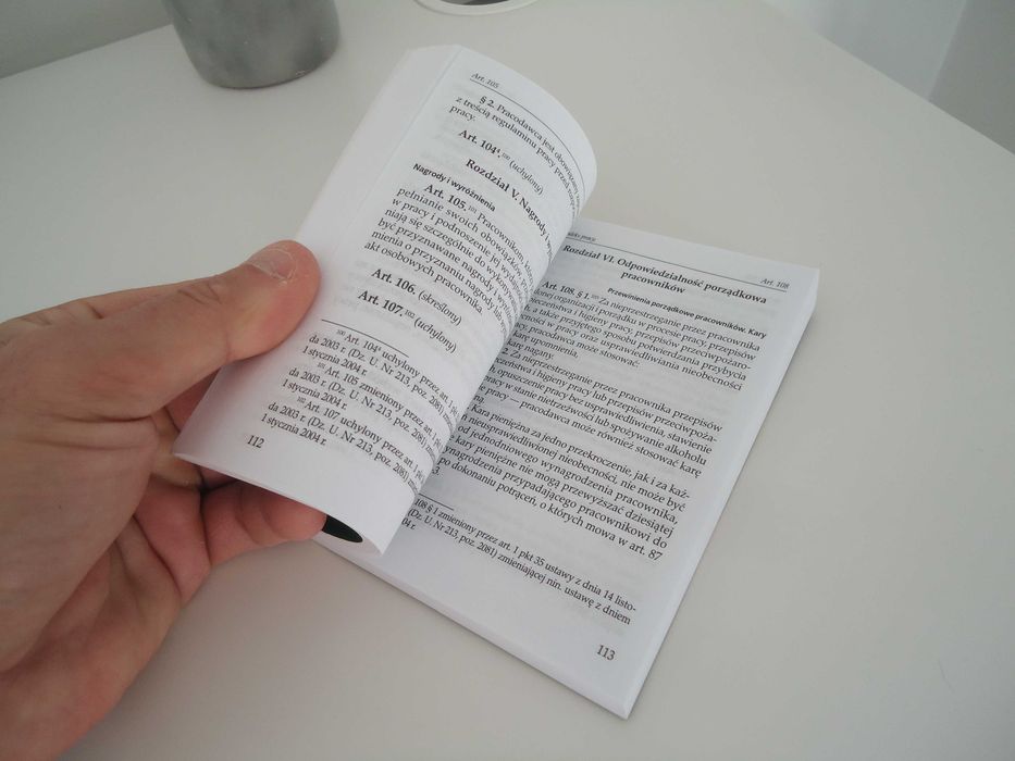 Kodeks pracy książeczka przepisy prawo
