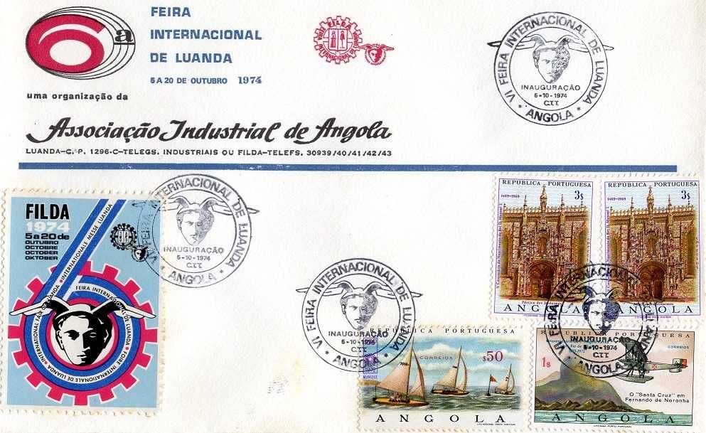 Angola - 1974out05 = 6ªFeira Internacional Luanda.Inauguração