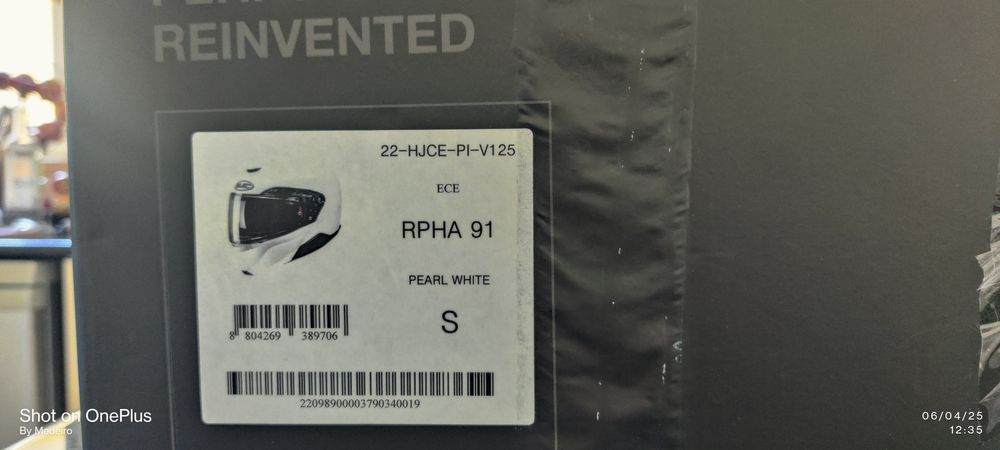 Capacete HJC RPHA91 Branco S