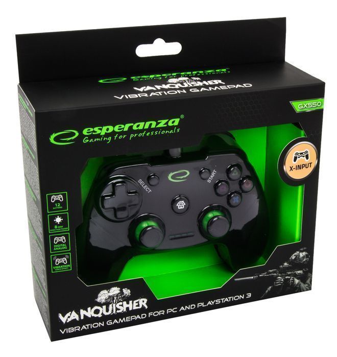 Gamepad pad do gier PC PS3 USB Esperanza VANQUISHER