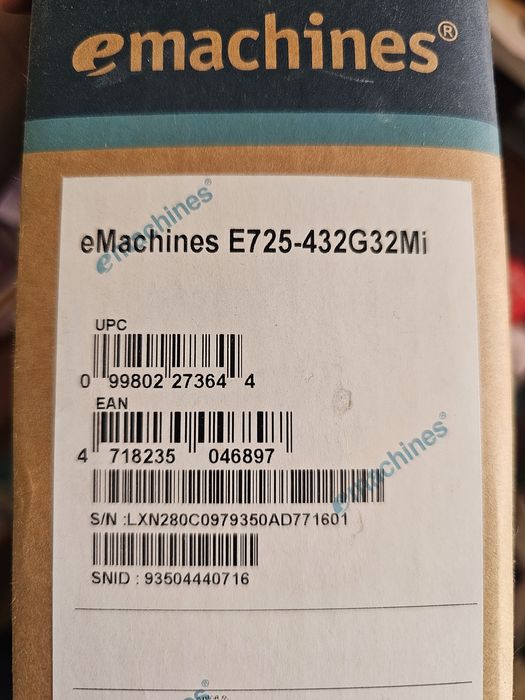 Ноутбук Acer eMachines E725-432G32Mi