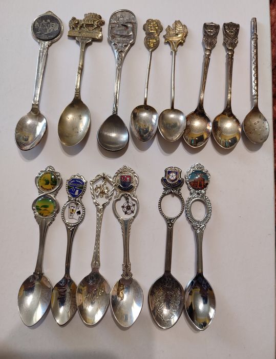 Колекційні ложки Вінтажна ваза келих олово, Італія