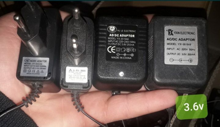 Адаптер блок питания 3,6v 4,8v 6v 7,2v 9v 12v: 10 грн. - Кабелі ...
