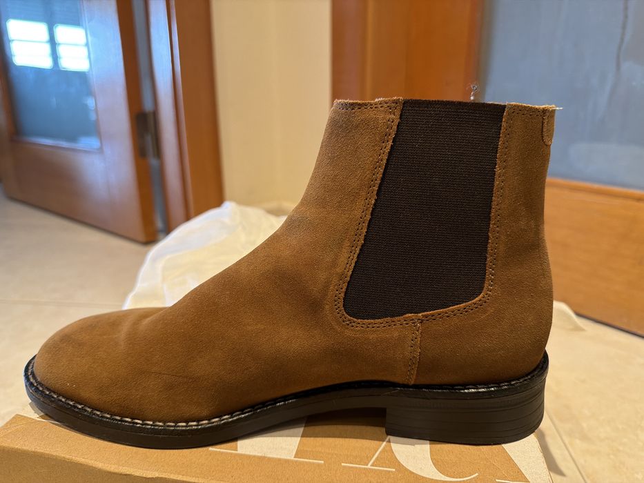 Botas Chelsea em Pele – Zara | Castanhas | Nº 42
