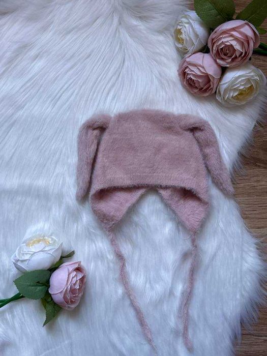 Czapka króliczek 74-80 H&M