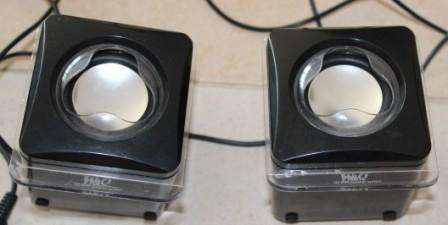 Mini colunas usb para PC + Cabo de coluna