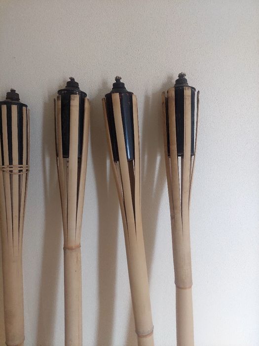 6 Tochas em Bambo de Jardim