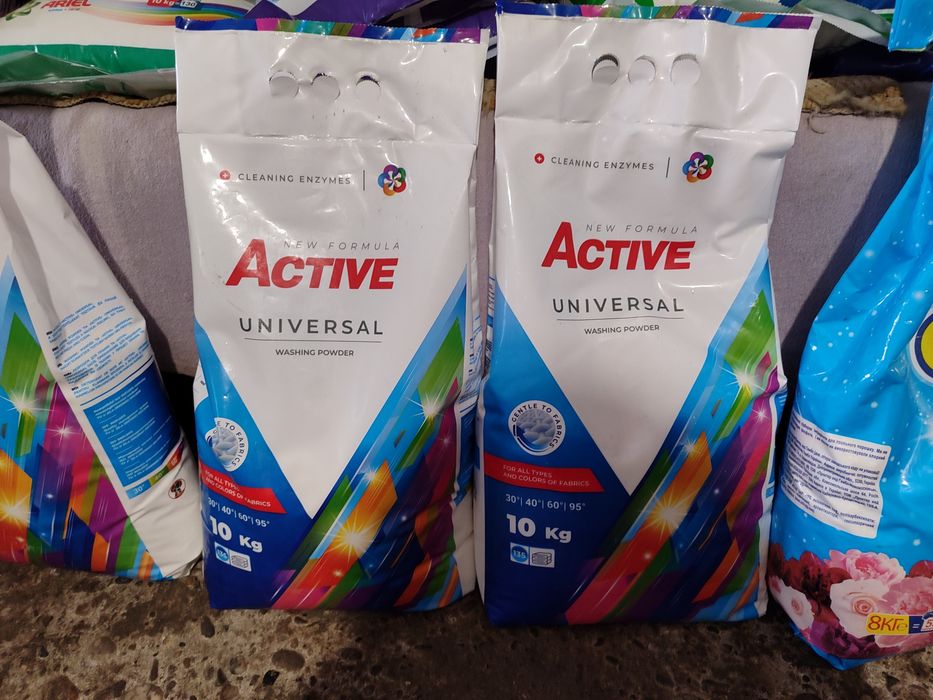 Пральний порошок Active. Мішок 10кг. Хороша якість та приємна ціна