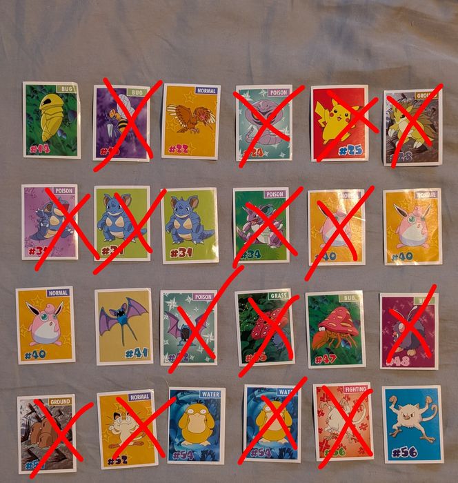 Naklejki chipcao chipita pokemon