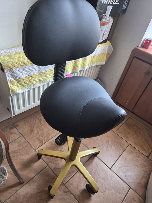 Taboret rodeo z oparciem nowy