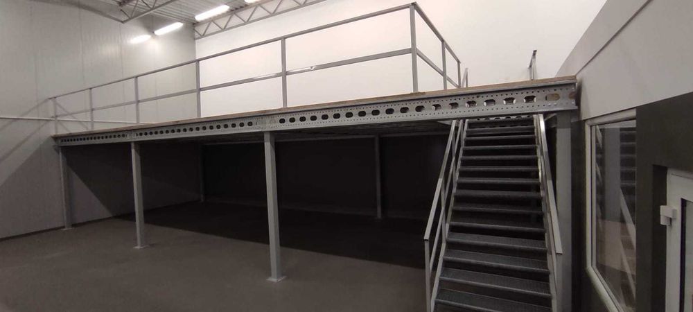 Antresole przemysłowe podesty magazynowe pomosty 50m2 - 350kg/m2