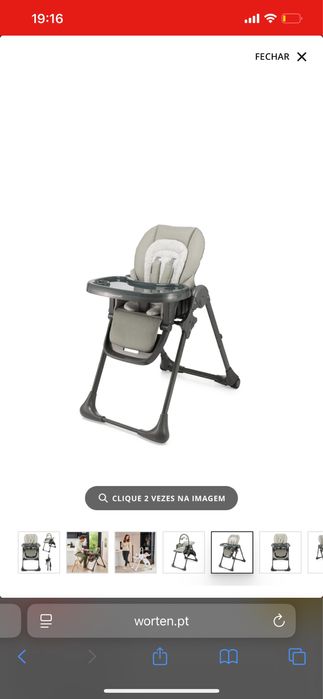 Cadeira refeição 3 em 1