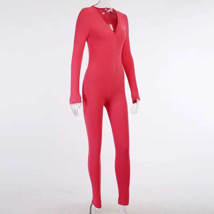 Piżama damska z klapą klapką M ciepła kombinezon