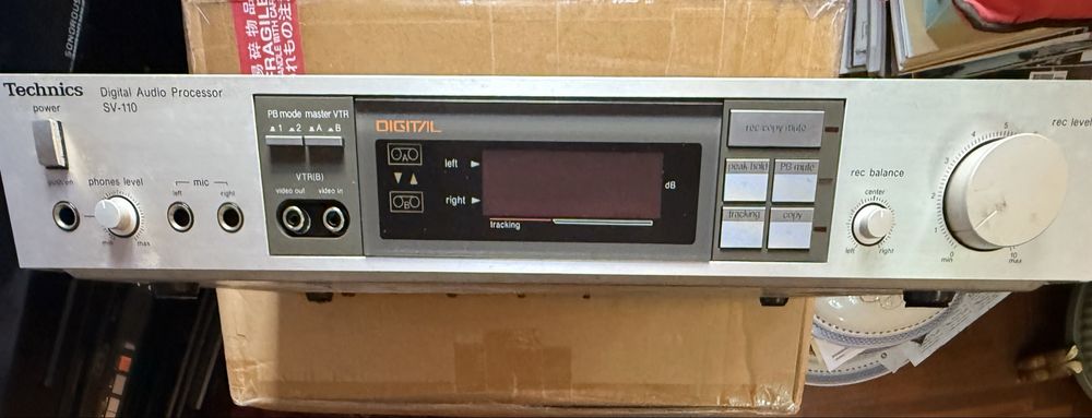Technics Digital Audio Processor SV-110 - PAL - super raro - 220v