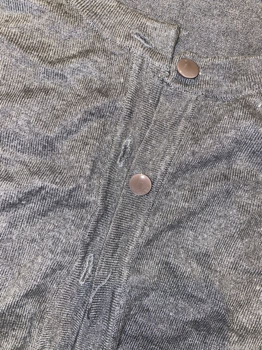 Casaco de malha curto (croppet) cinzento